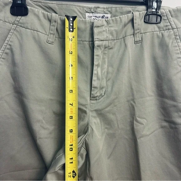 Caribbean Joe Wide Leg Pants Women Size 8 Green Sage - Picture 8 of 10